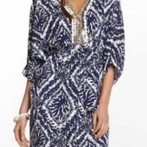 Lilly Pulitzer Caftan Dress, Size M, Blue